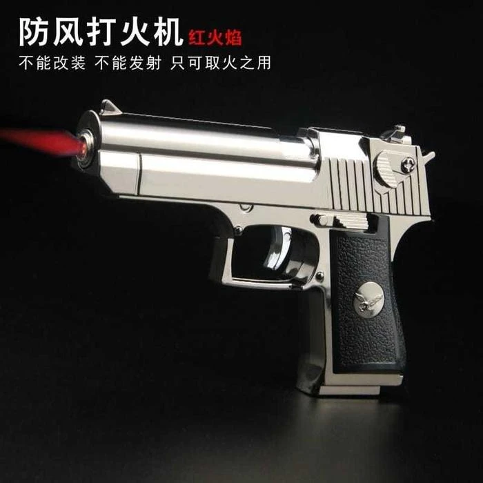 Lavish indulgent - Metal Body Style Desert Eagle Butane Windproof Cigarete Gas Lighter - Sensible - Must Have