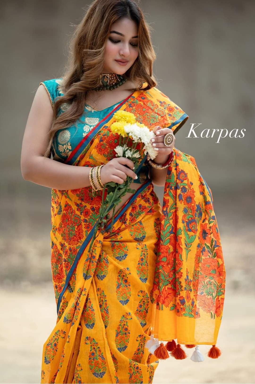 Half silk sharee