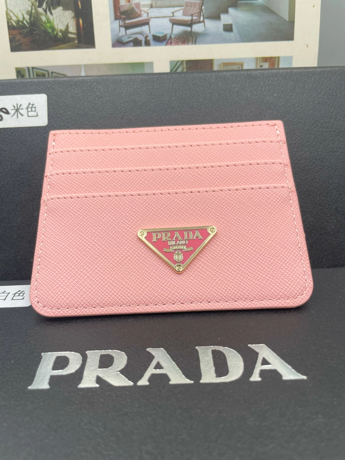 PRADA SAFFIANO leather card holder(A Grade Copy)