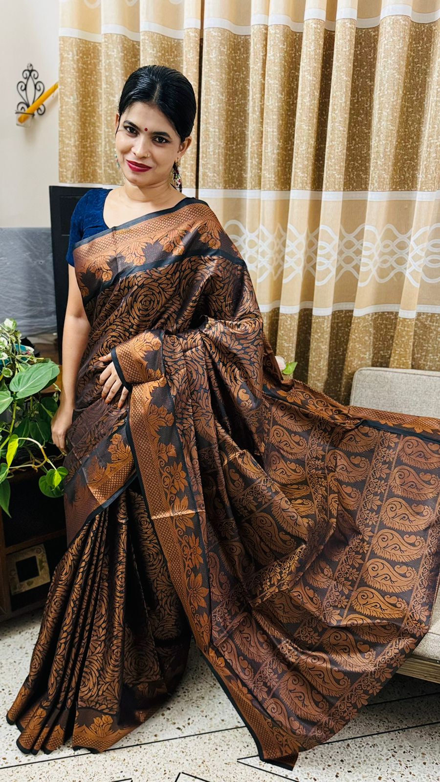 সিল্ক কাতান শাড়ি
