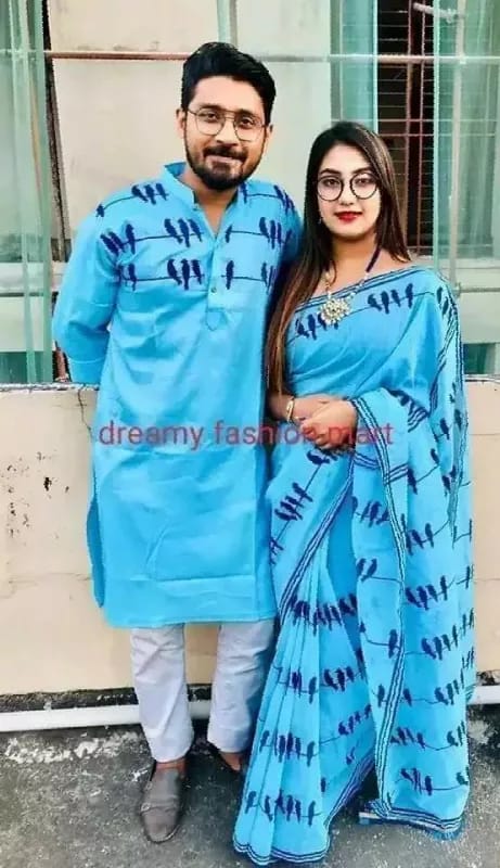 কাপল ড্রেস Couple Saree Sets