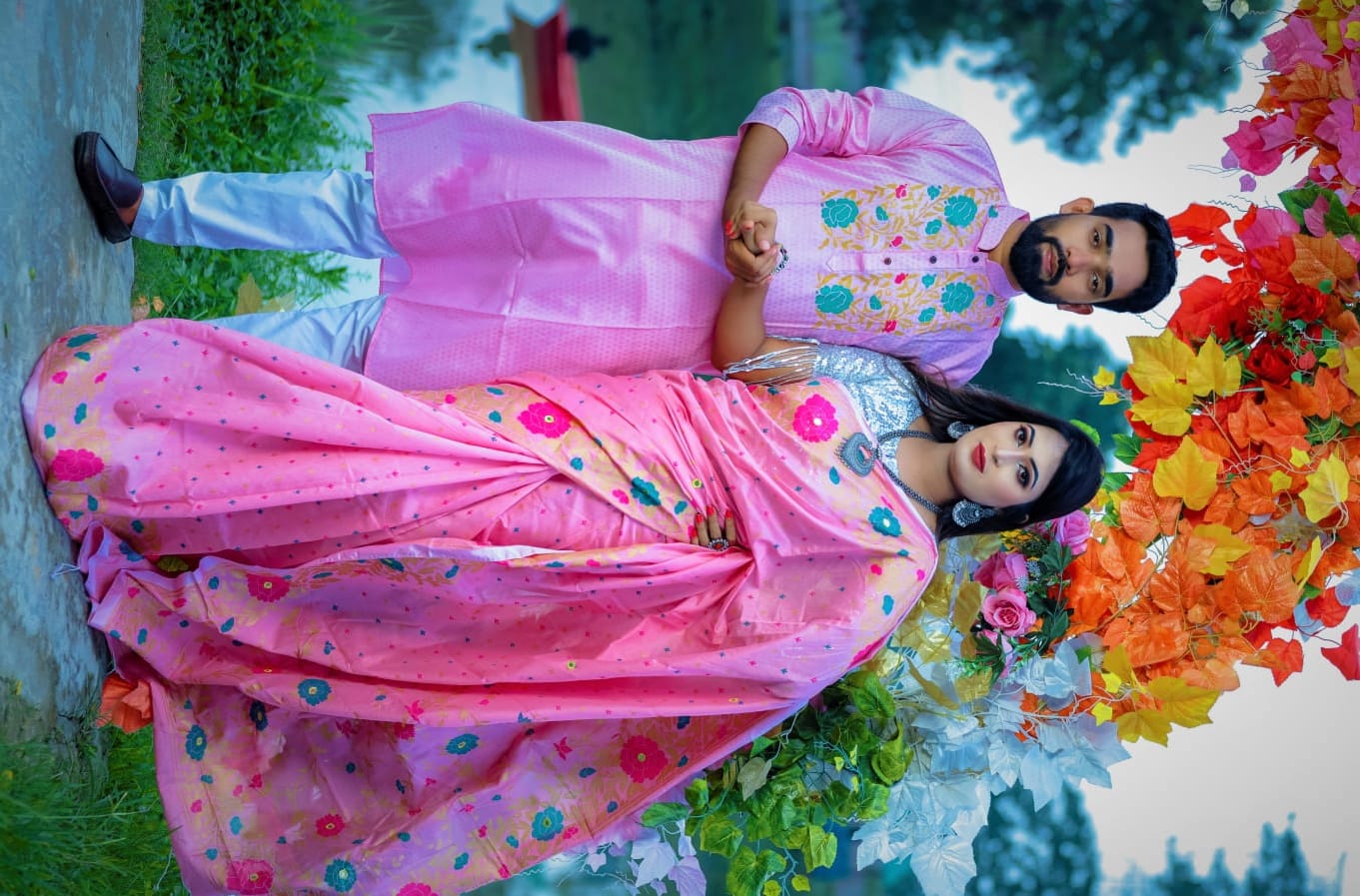 কাপল ড্রেস Couple Saree Sets