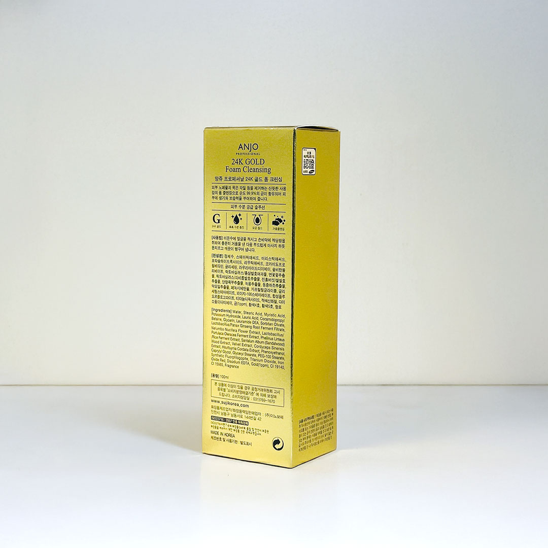 Anjo Professional 24K Gold Foam Cleansing 100 ml