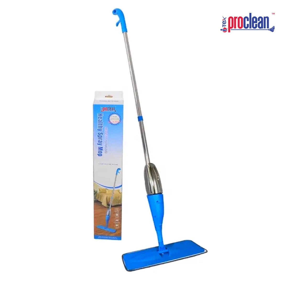 Proclean Spray Mop for Floor Cleaning Wet & Dry Mop , 360 Degree Microfiber Dust Floor Mop with a Refillable Bottle Include 2 Microfiber Reusable Pads _SM-1770