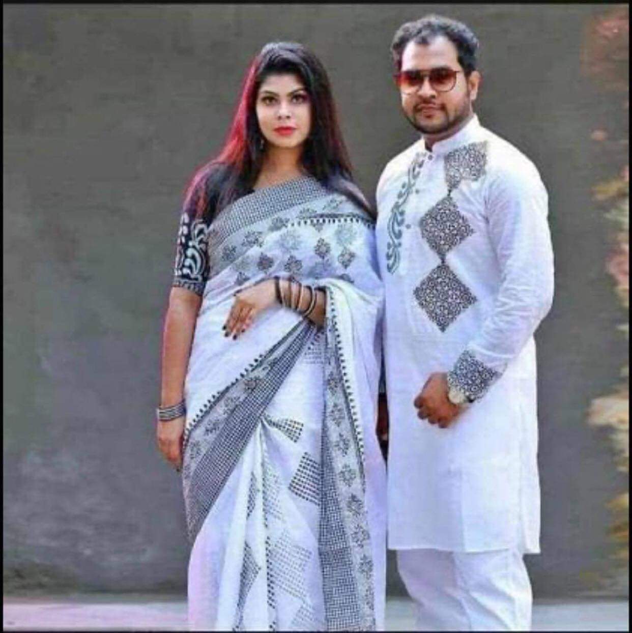 কাপল ড্রেস Couple Saree Sets