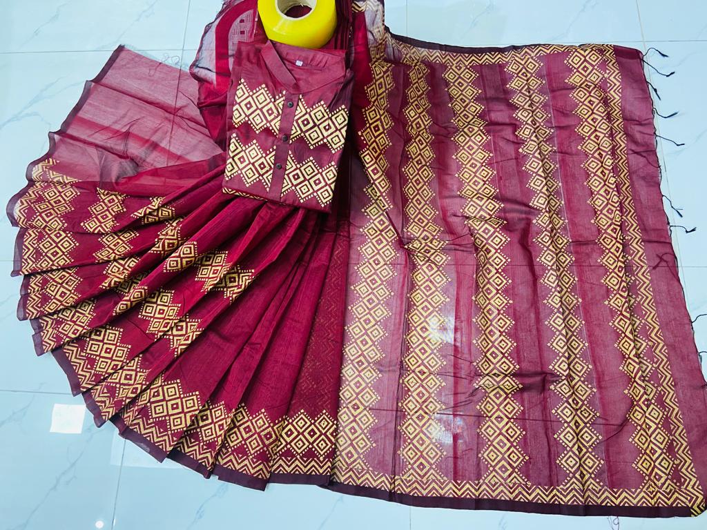 কাপল ড্রেস Couple Saree Sets