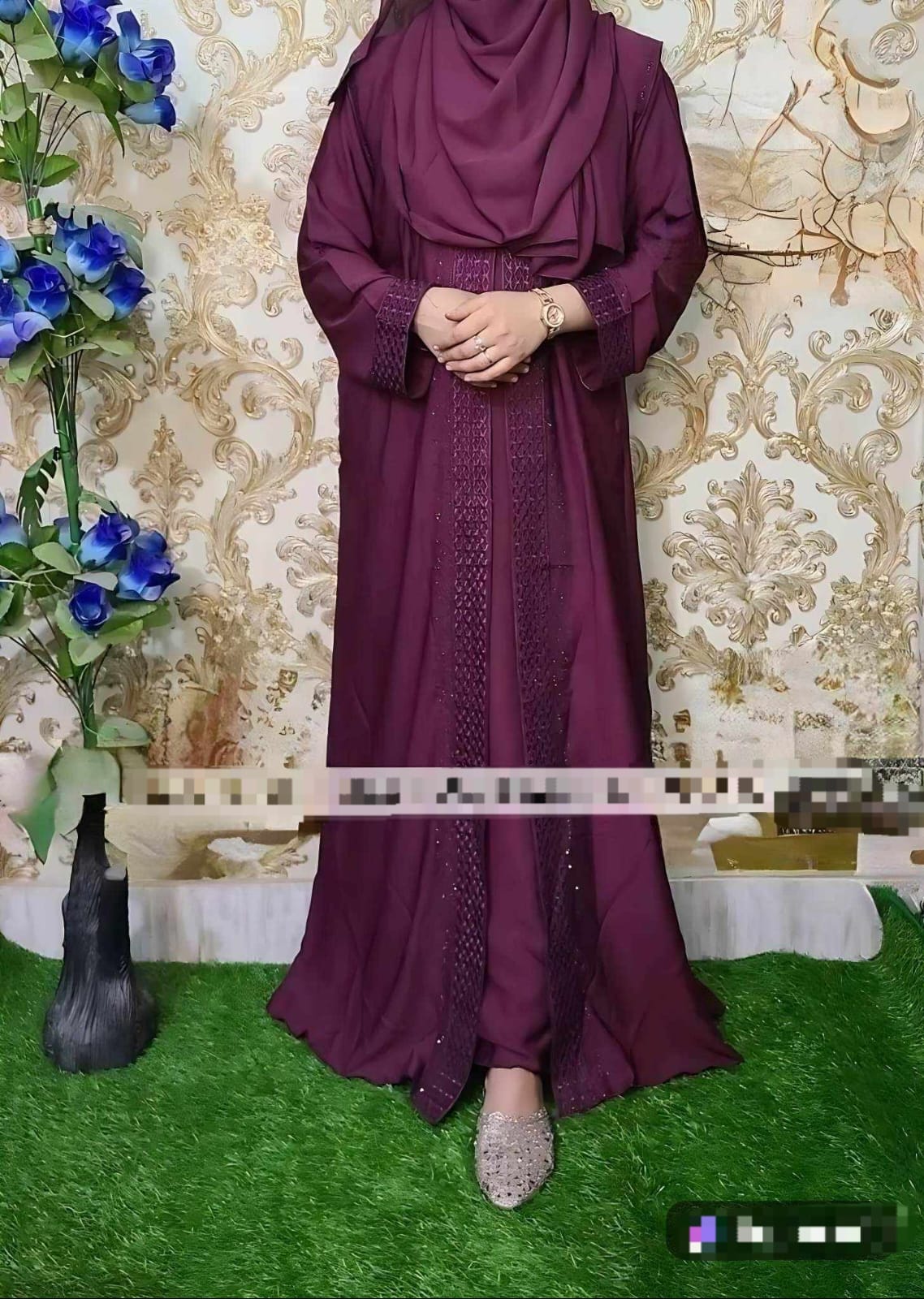 Embroidery Borka with Hijab