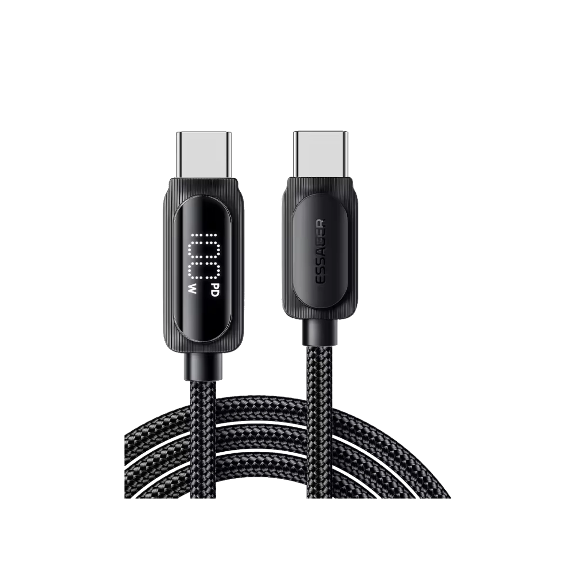 ESSAGER ES-X57 100W PD Digital Display Type-C Cable with E-Marker Chip