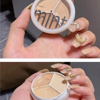 Sweet Mint Concealer Palette 3 Color Long lasting High Coverage Concealer