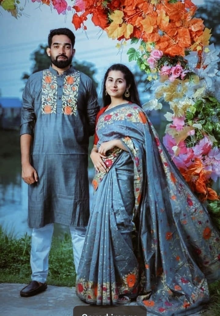কাপল ড্রেস Couple Saree Sets