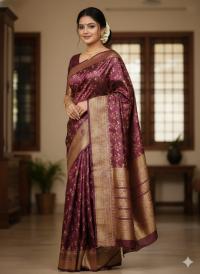 Kashmeri Katan Saree