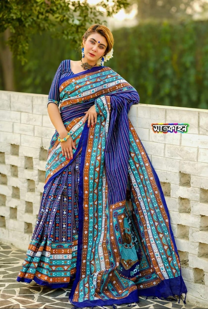 Half silk sharee