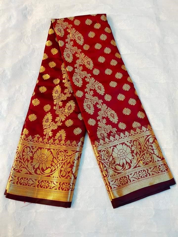 সিল্ক কাতান শাড়ি