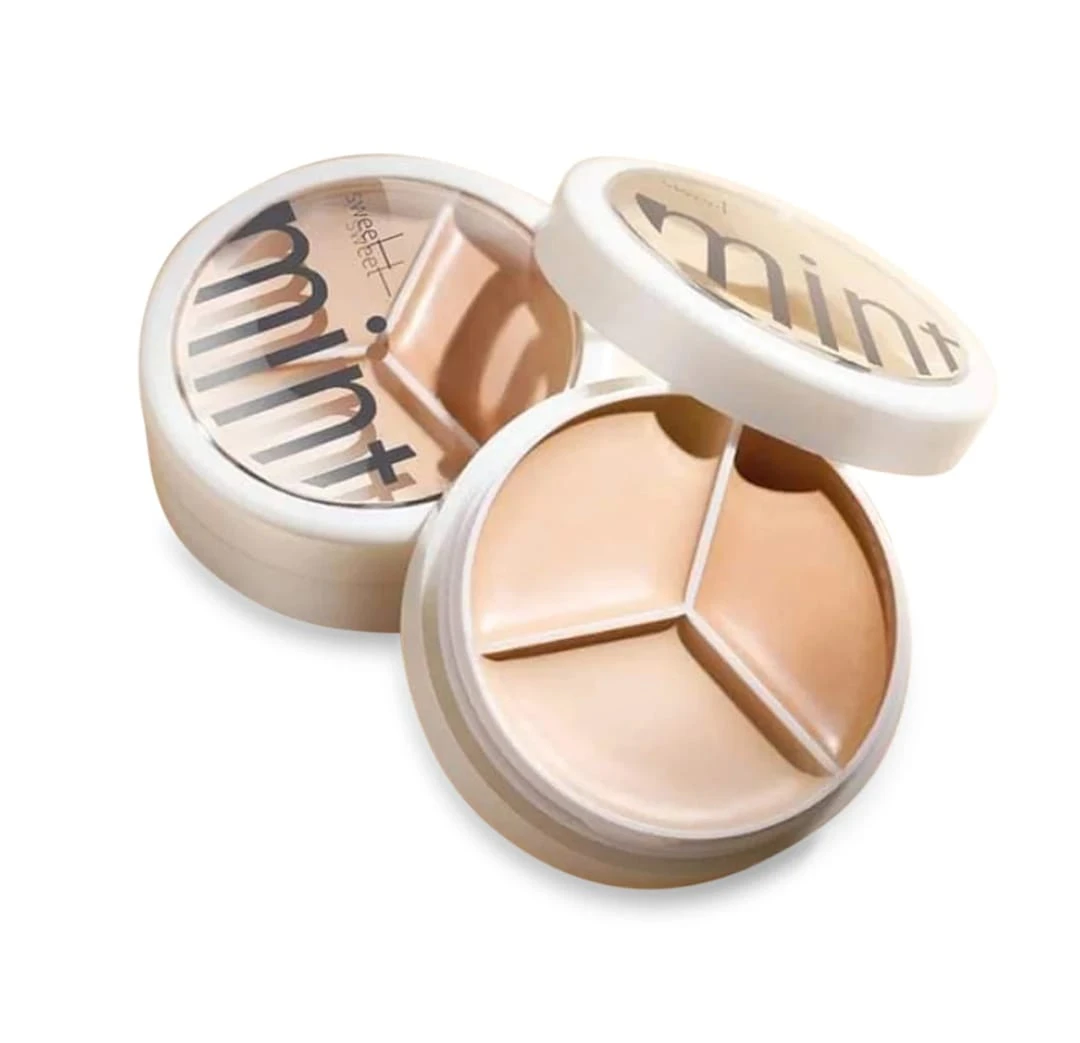 Sweet Mint Concealer Palette 3 Color Long lasting High Coverage Concealer