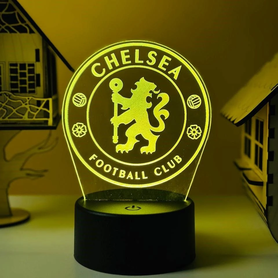 GearUP Acrylic Multicolor Night Lamp (Chelsea F.C.) WHITE – 20 pcs