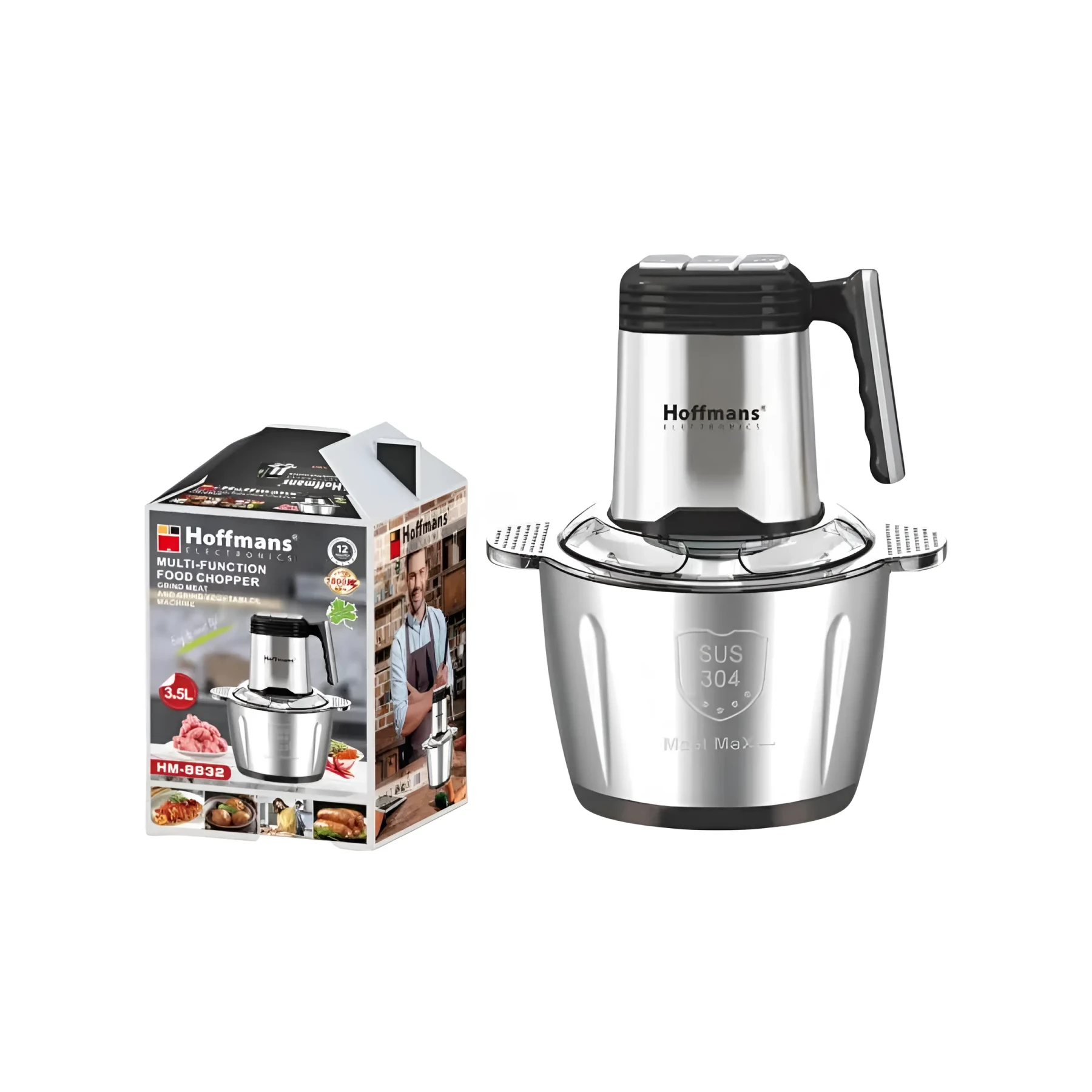 Hoffmans HM-8832 Multi-Function Electric Food Chopper – 1800W