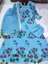 Readymade Gown Three Piece
