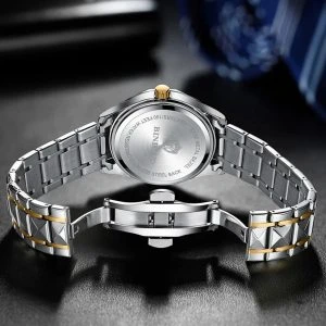 BINBOND 2521 Luxury Brand Luminous Quartz Watch For Men (Blue)