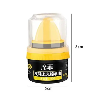 Leather Repair & Care Cream – Liquid Shoe Polish with Sponge, Universal Leather Balm for Shoes, Bags & Car Seats
