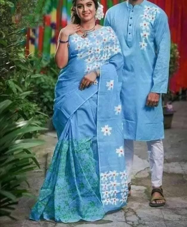 কাপল ড্রেস Couple Saree Sets