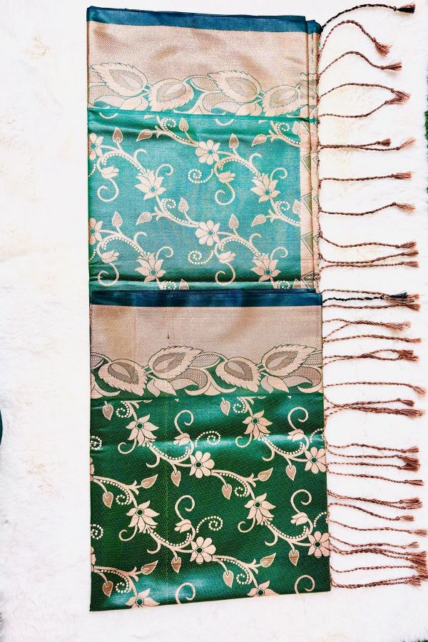 Soft silk katan sharee