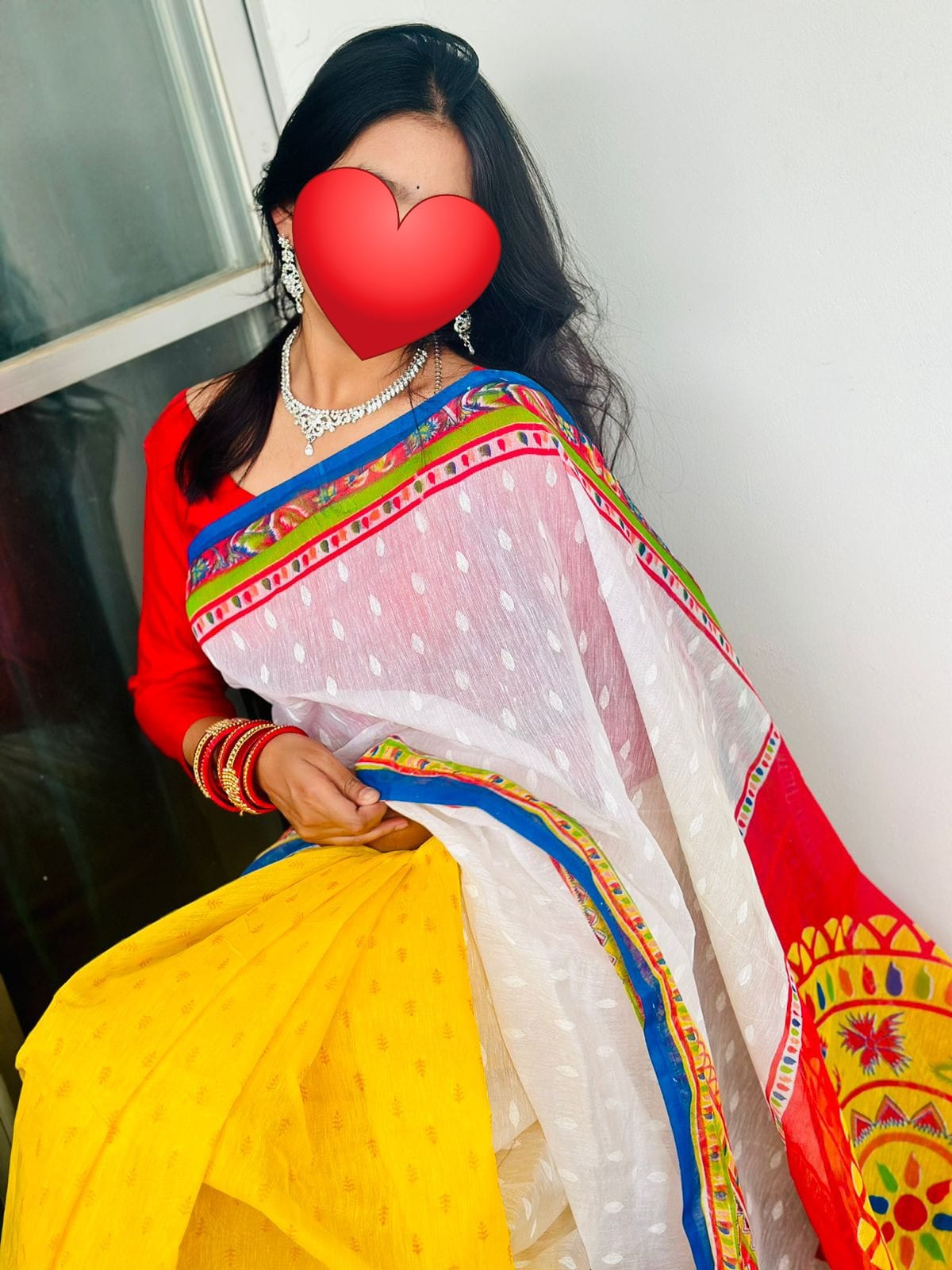 Half silk sharee