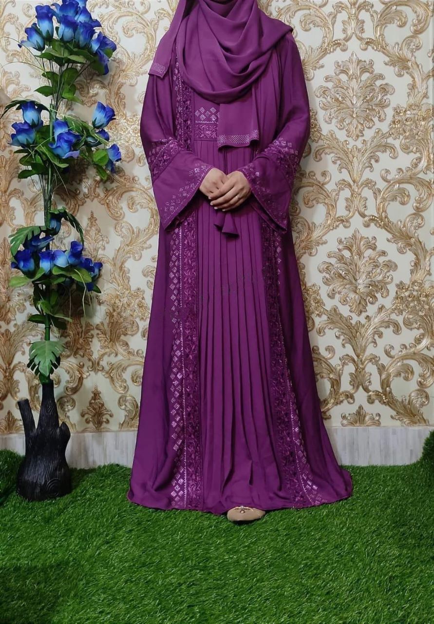 Embroidery Borka with Hijab