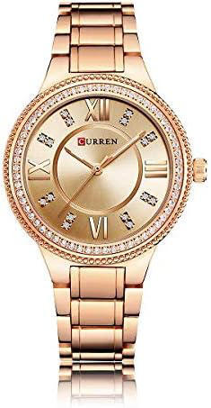 CURREN C9004L Stainless Steel Watch for Women – Rose Gold