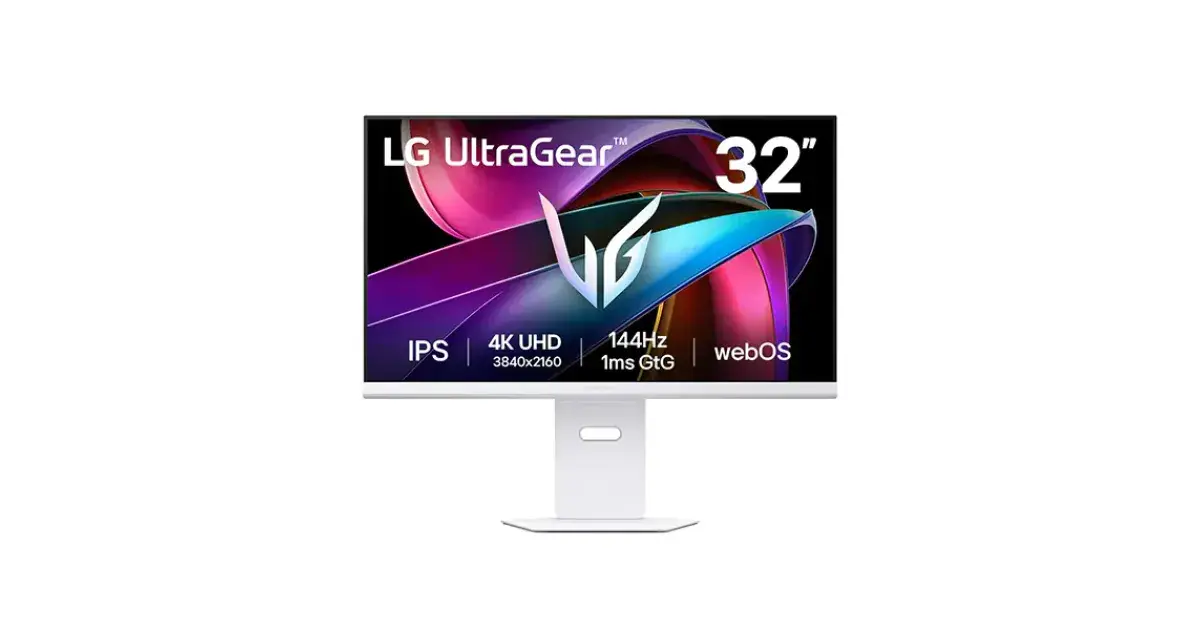 LG UltraGear 32G810SA-W 32-inch 144Hz 4K UHD (3840x2160) AI Smart Gaming Monitor
