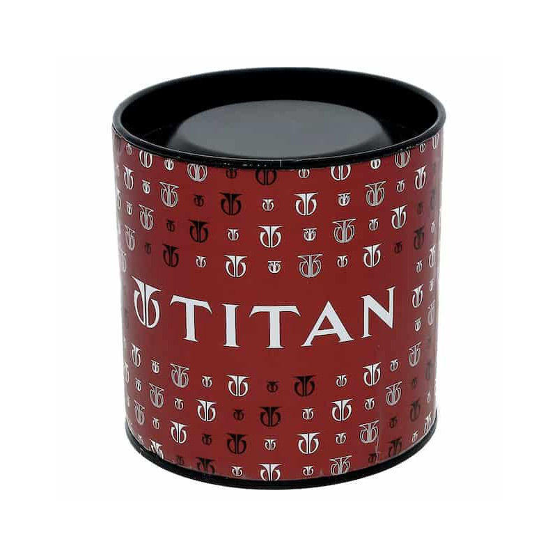 Titan 1825KM01 Analog Date Dual Tone Stainless Steel Watch for Men