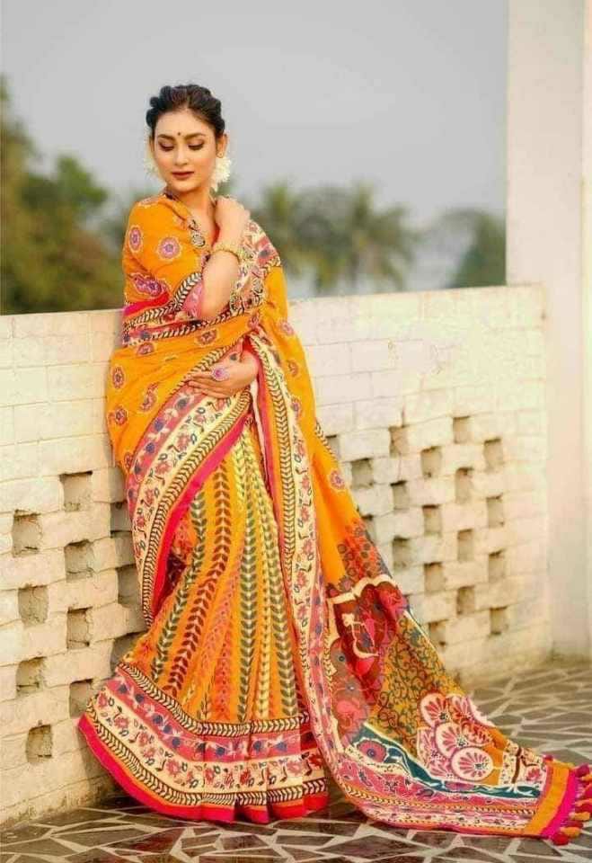 Half silk sharee
