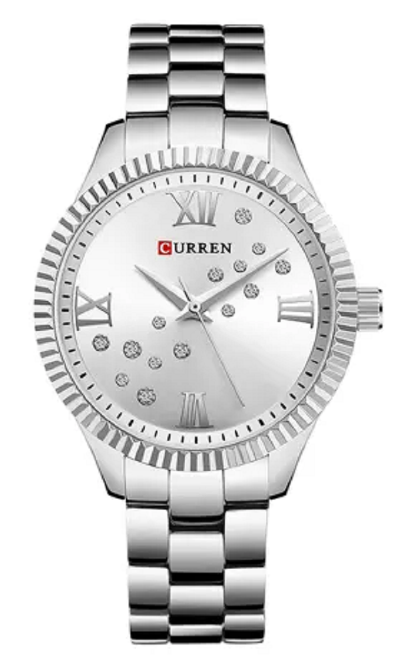 CURREN C9009L Stainless Steel Watch for Women – Silver