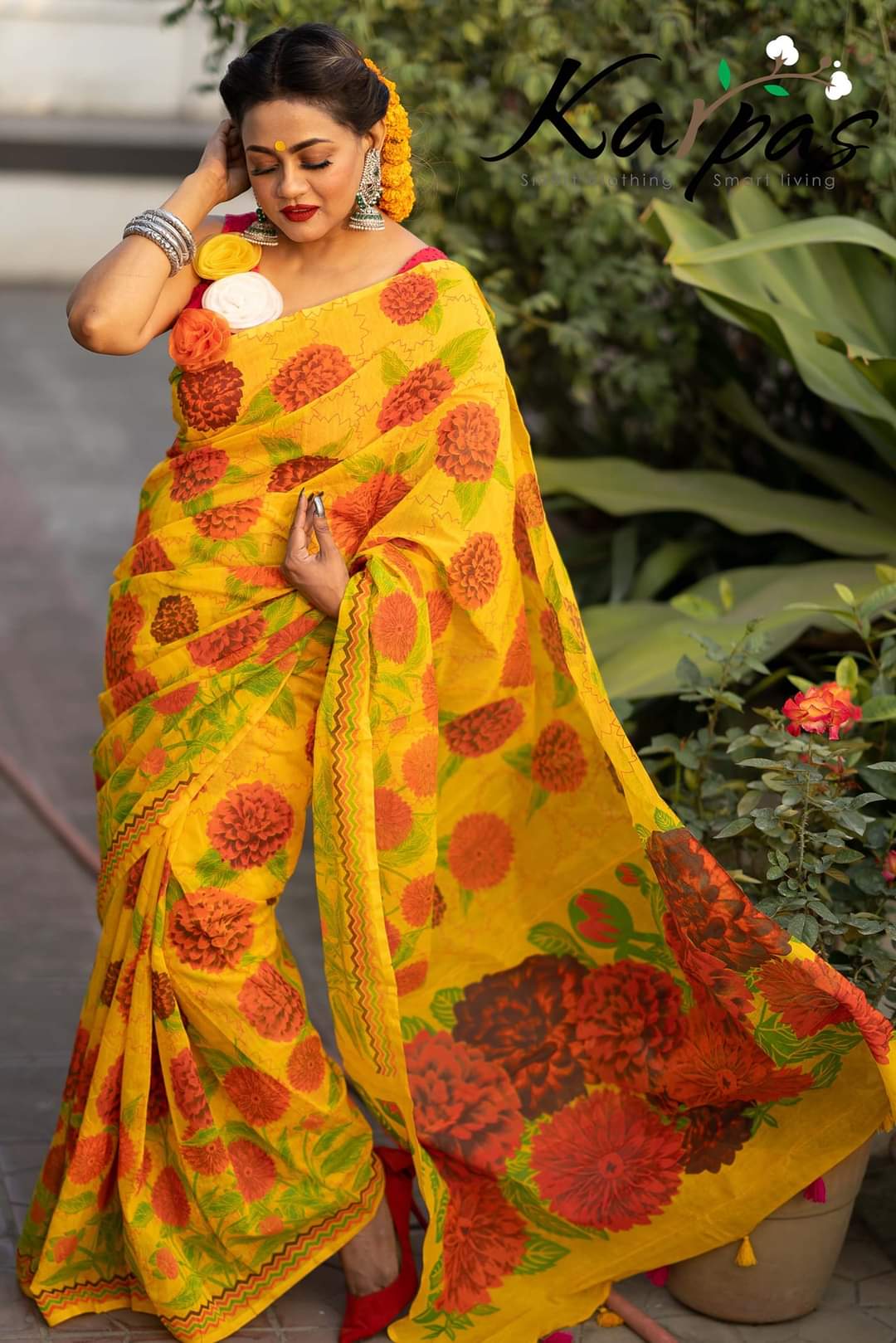 Half silk sharee
