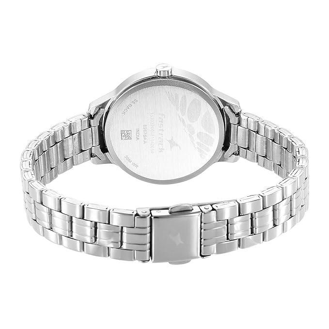 Fastrack 6267SM02 Stunners Analog Pink Dial Metal Watch for Girls