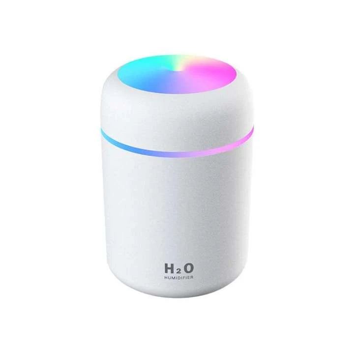 USB Non Rechargeable Mini Air Humidifier for Bedroom – High Power, Ultra-Quiet, with Color Lights