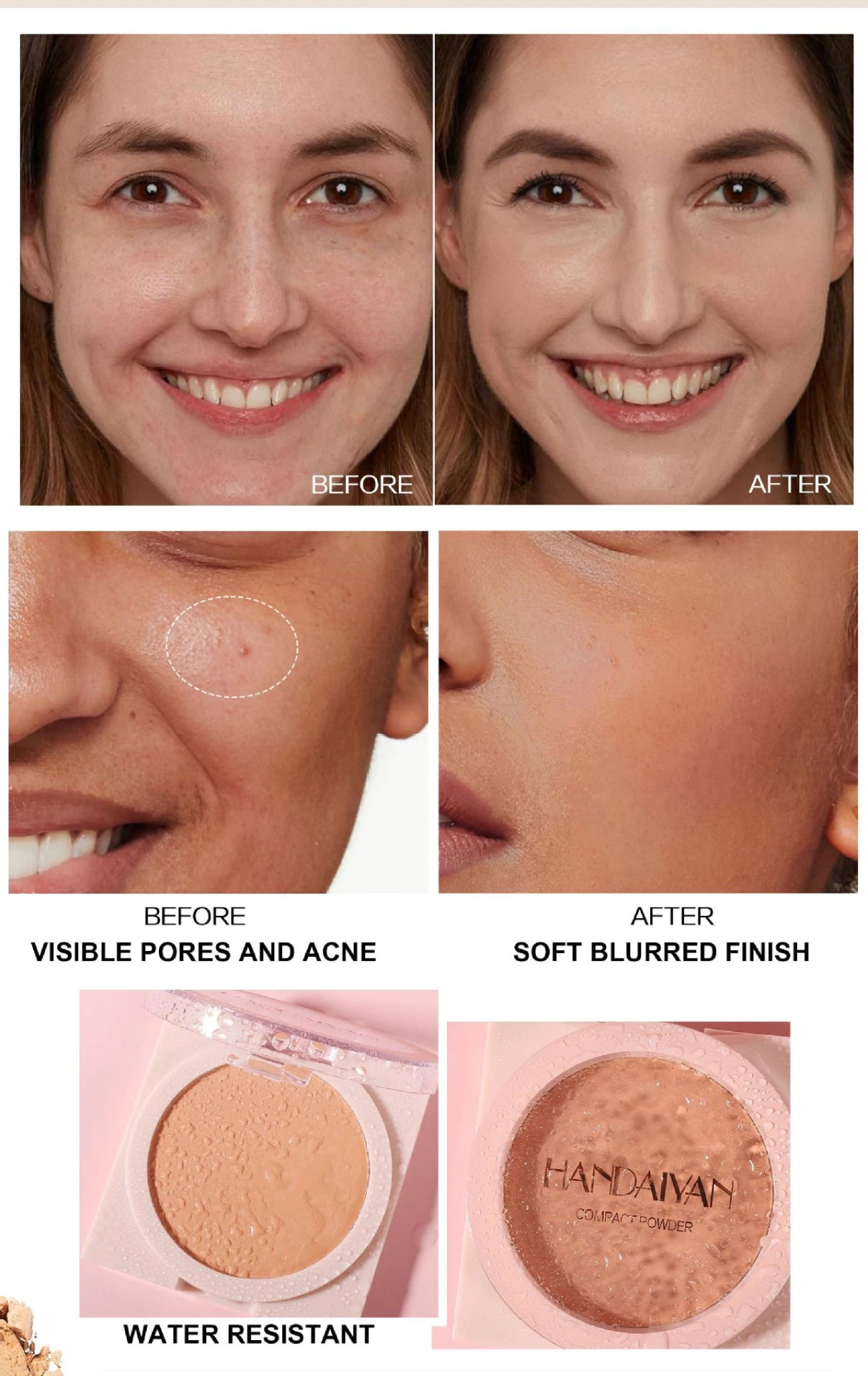 Handaiyan Soft Bright Powder Cake (shade #5)