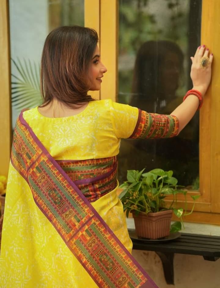 Half silk sharee