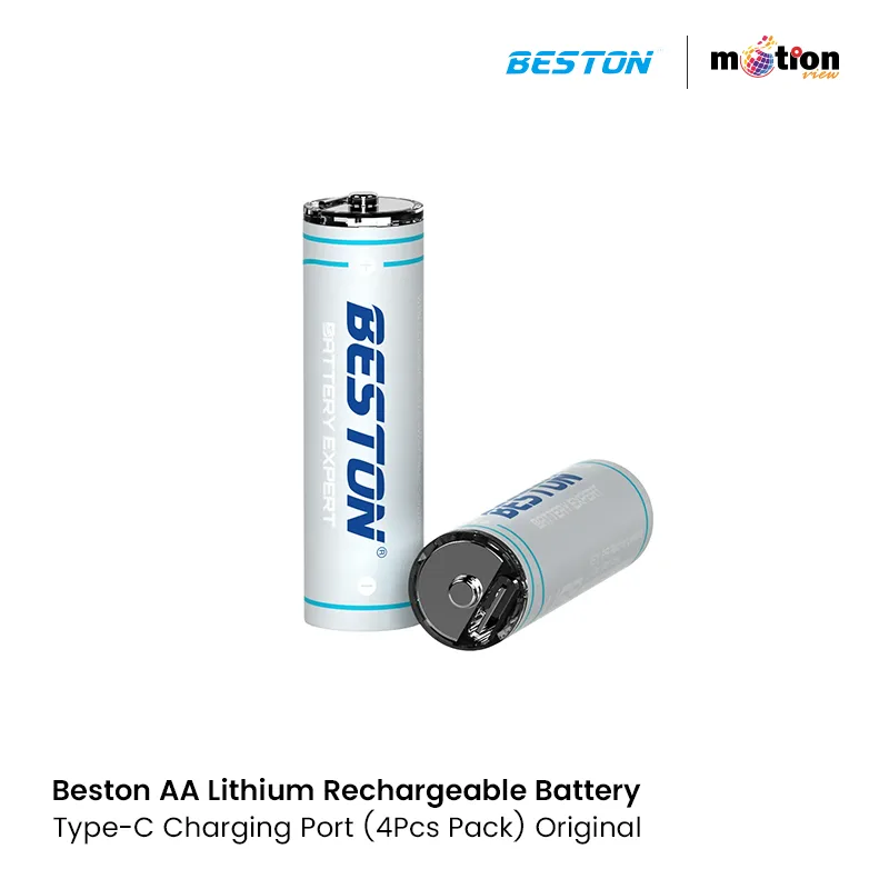 Beston AA Lithium Rechargeable Battery Type-C Charging Port (4Pcs Pack) Original