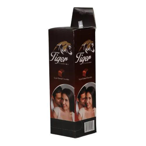 Tiger Super Dotted Chocolate Flavoured Condom 12 Packets (36 Pcs)