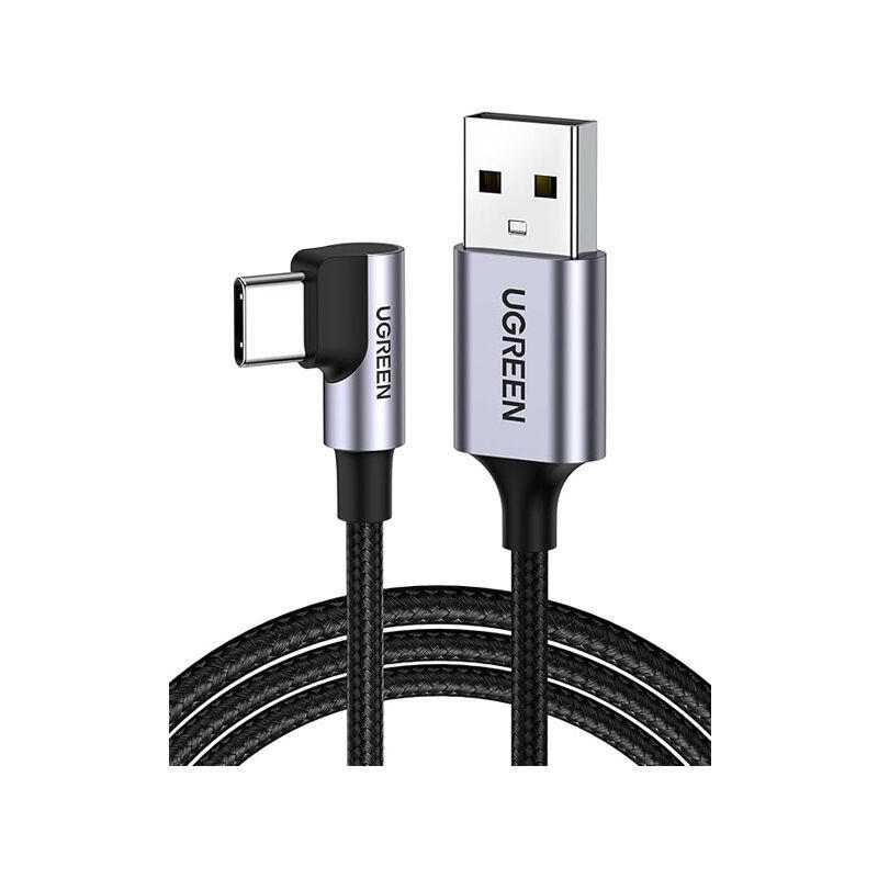 UGREEN Right Angle USB-A to USB-C Cable 3m (Space Gray)