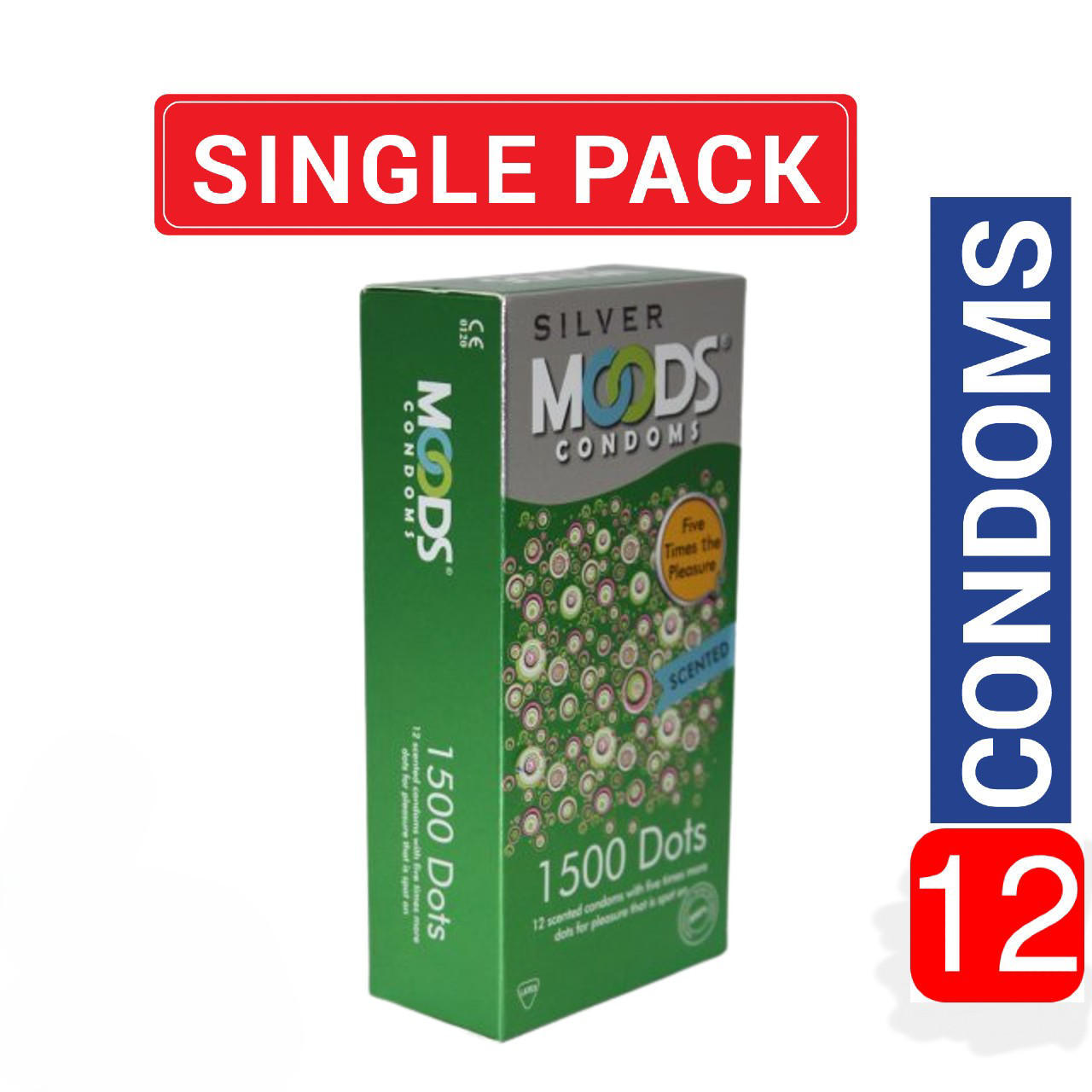 Moods 1500 Dots Condoms 12 Pcs Pack