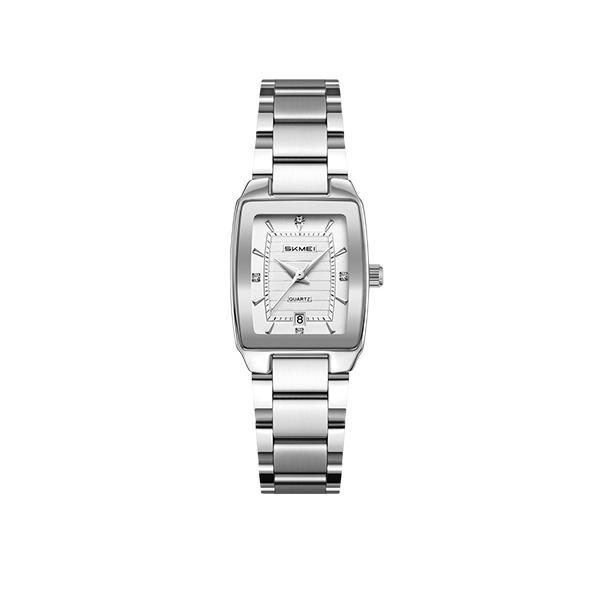 SKMEI 2578 Waterproof Rhinestone Case Fashionable Quartz Ladies Watch - Silver