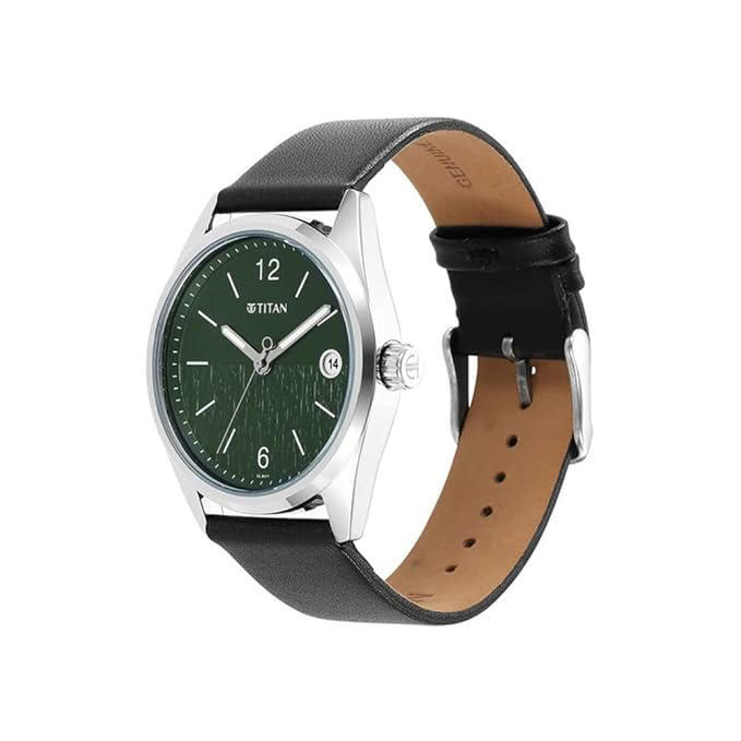 Titan 1729SL07 Neo Green Dial Analog with Date Watch for Men