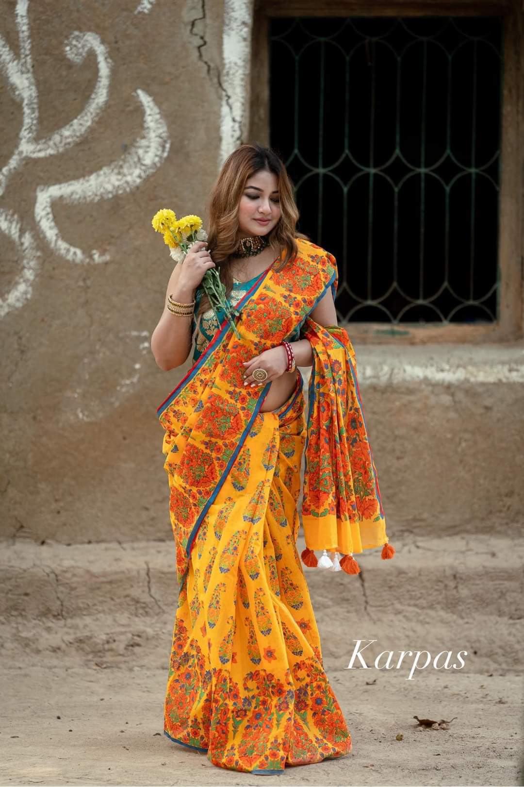 Half silk sharee