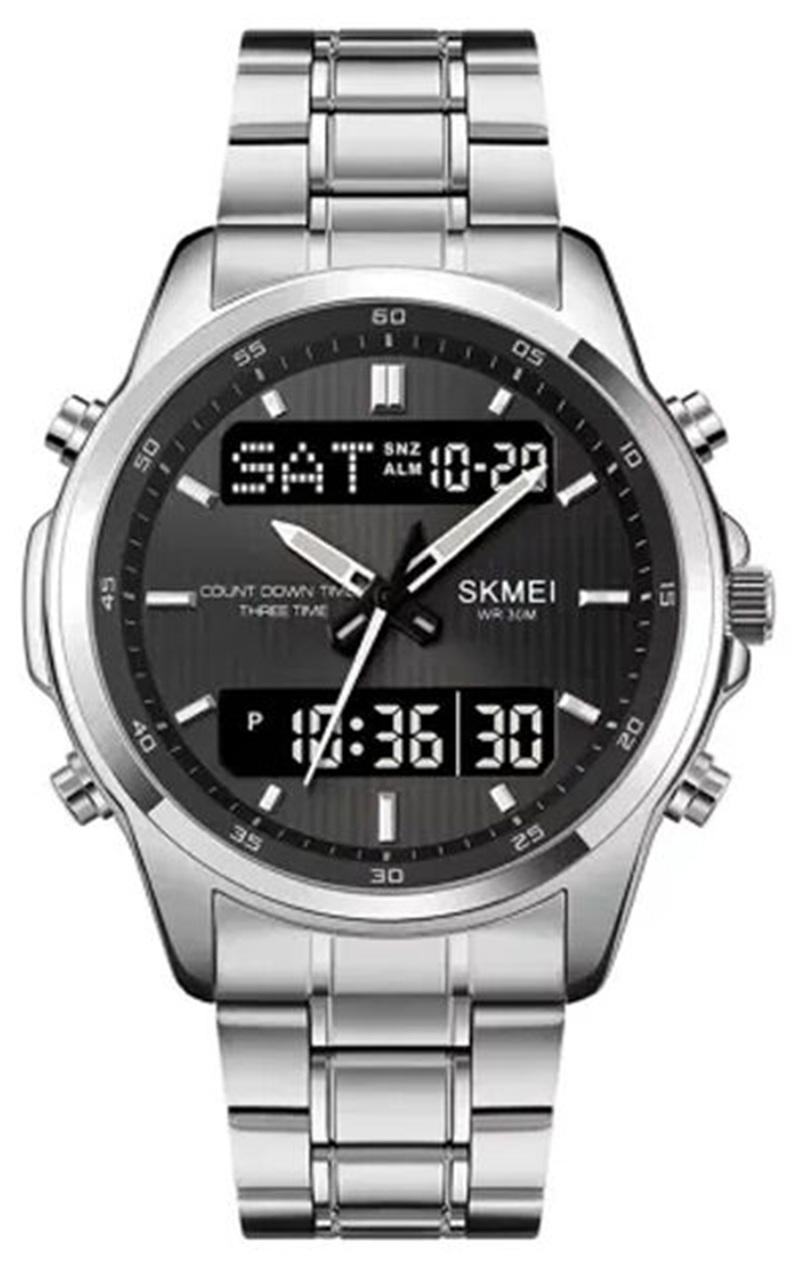 Skmei 2049 Digital Sports Men’s Watch-Silver Black