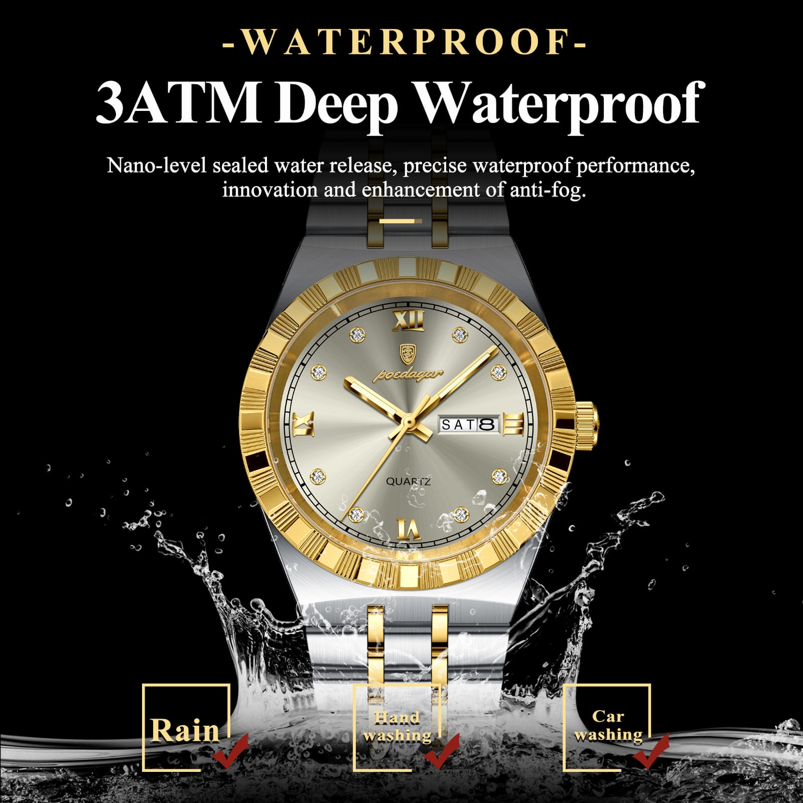 Luminous Quartz Men's Watch