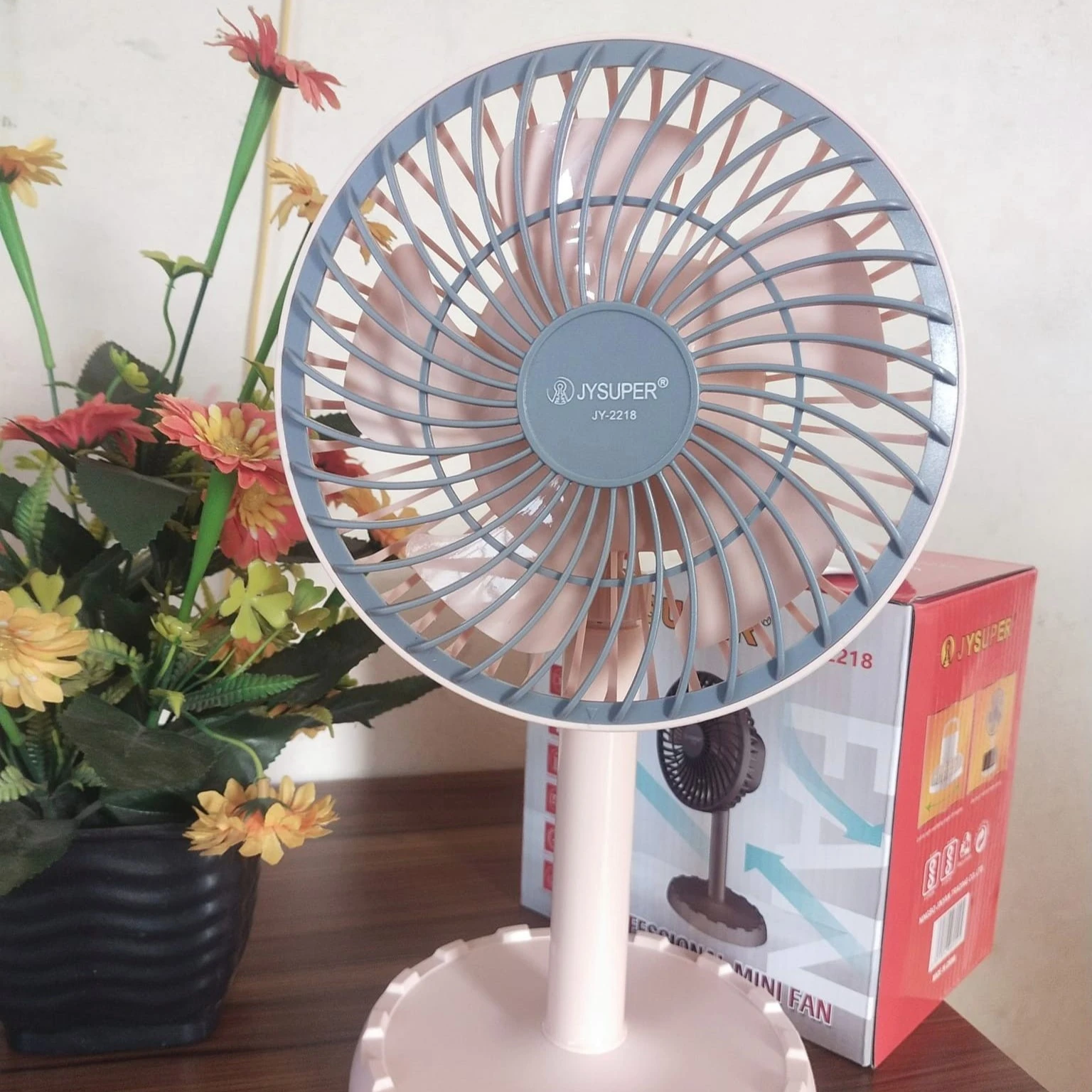 JY Super JY-2218 Rechargeable Fan