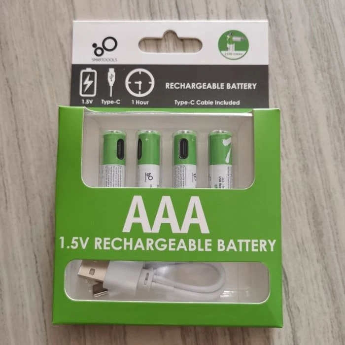 SmarToools RB40 AAA 1.5V 750 mWh Rechargeable Battery (4Pcs Set)