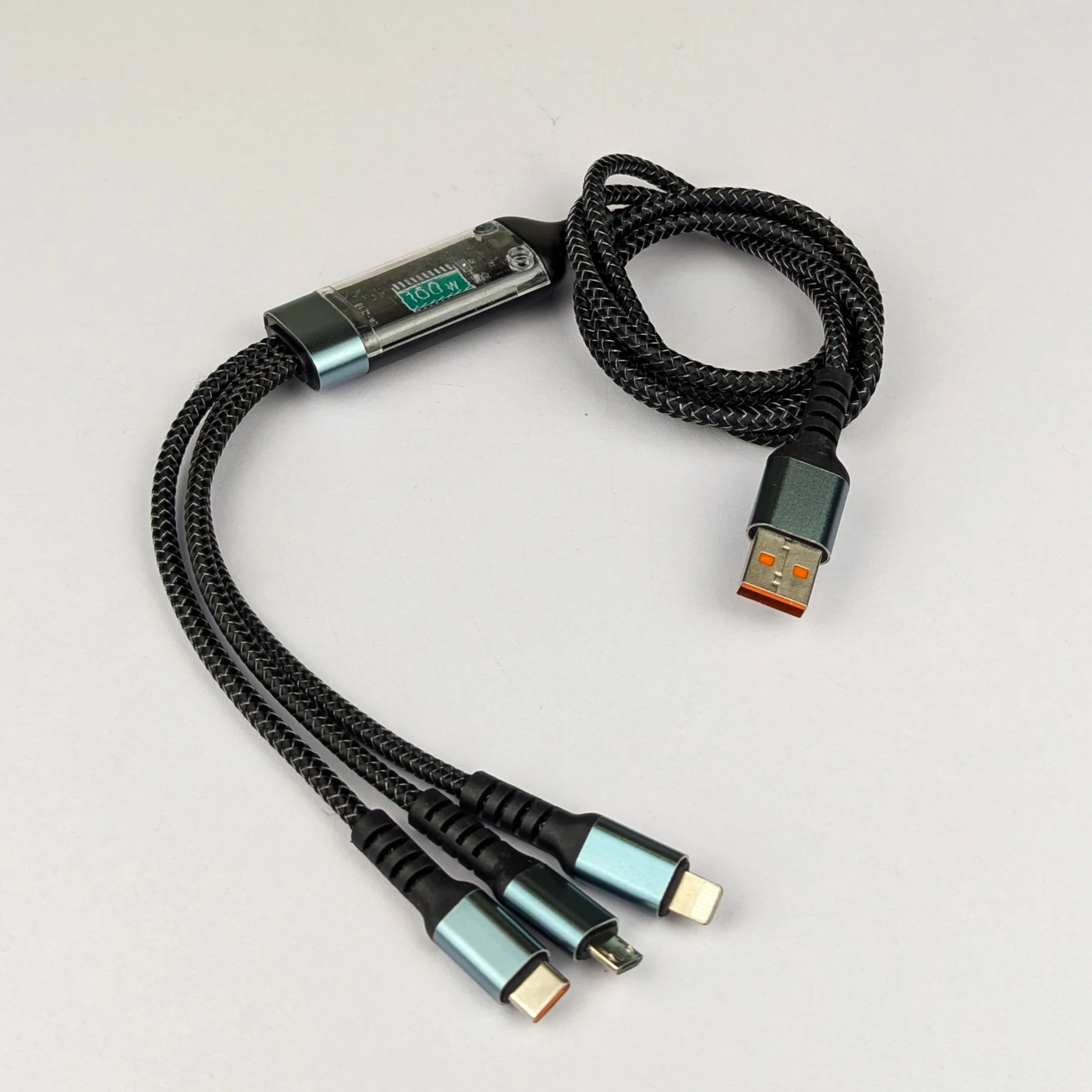 6-in-1 Charging Solution: 6U Multi-Port Charger with 3-in-1 Fast Cable