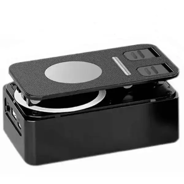 K98 Rotating Foldable Cell Phone Stand with Bluetooth Speaker